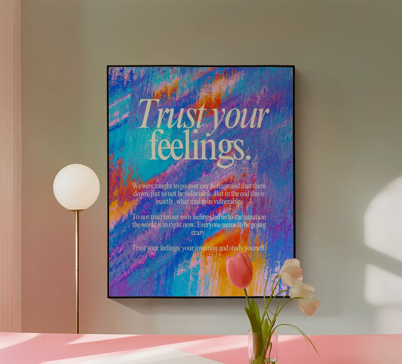 deep trust Acryl-Glas von pixelflow