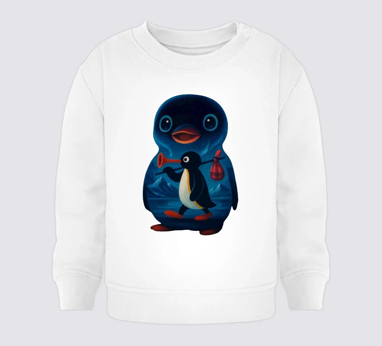 Noot Noot Penguin Art felpa neonato da Lootprint