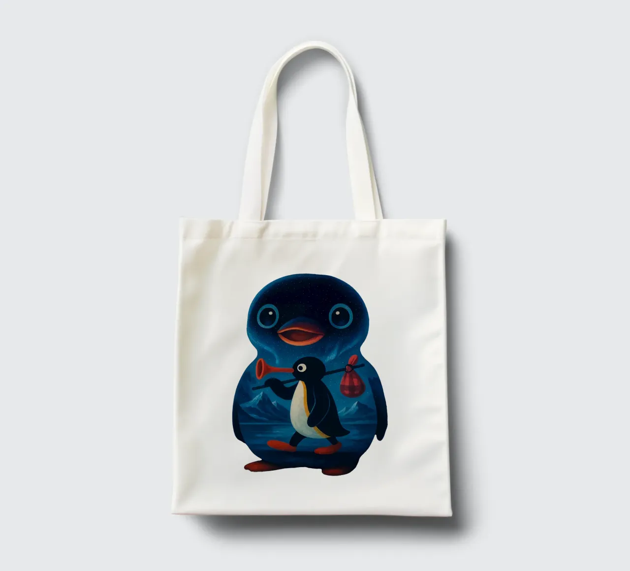 Noot Noot Penguin Art borsa in juta da Lootprint