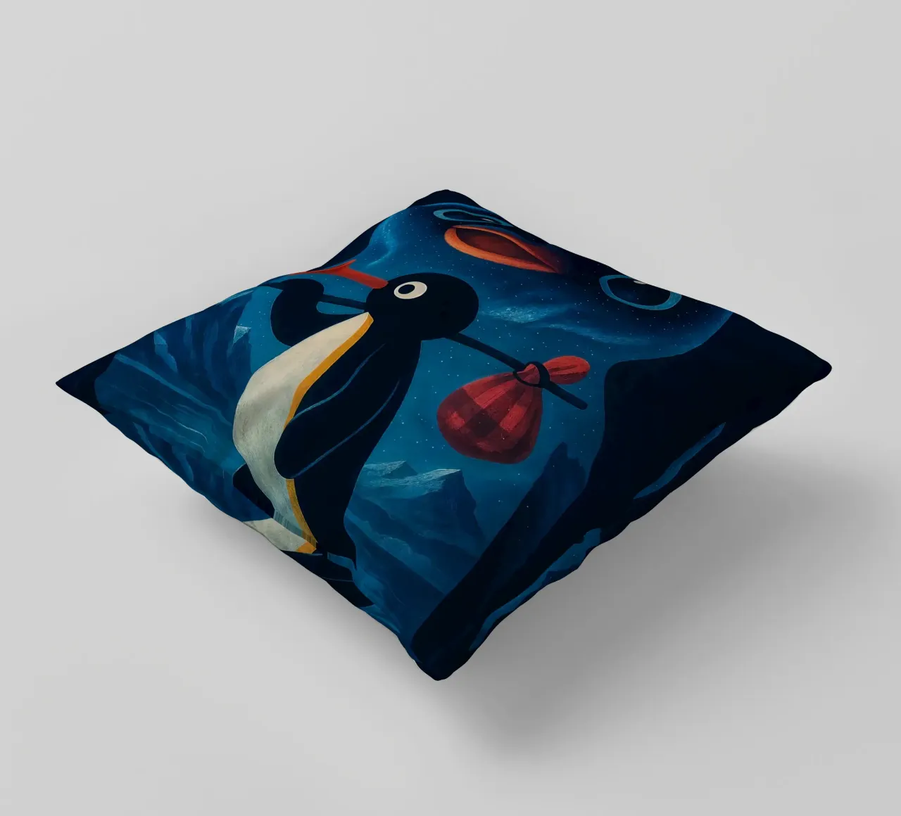 Noot Noot Penguin Art cuscino da Lootprint