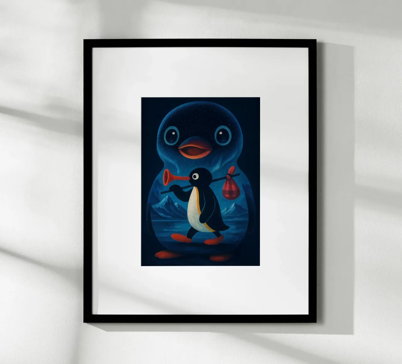 Noot Noot Penguin Art carta hahnemühle da Lootprint