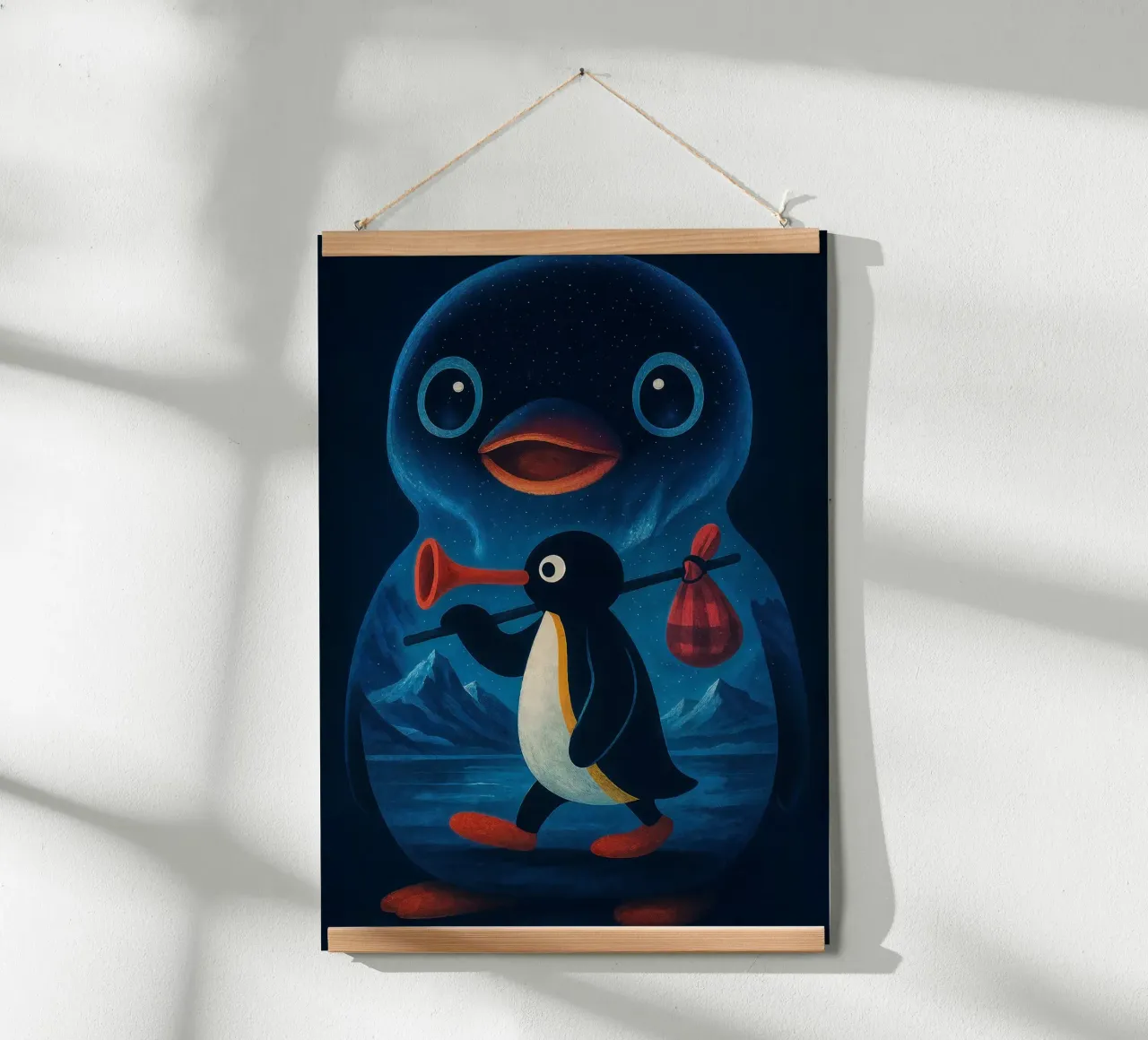 Noot Noot Penguin Art carta hahnemühle da Lootprint