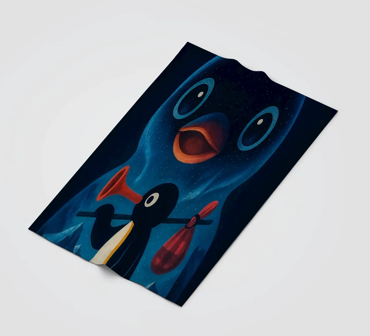 Noot Noot Penguin Art coperta in pile da Lootprint