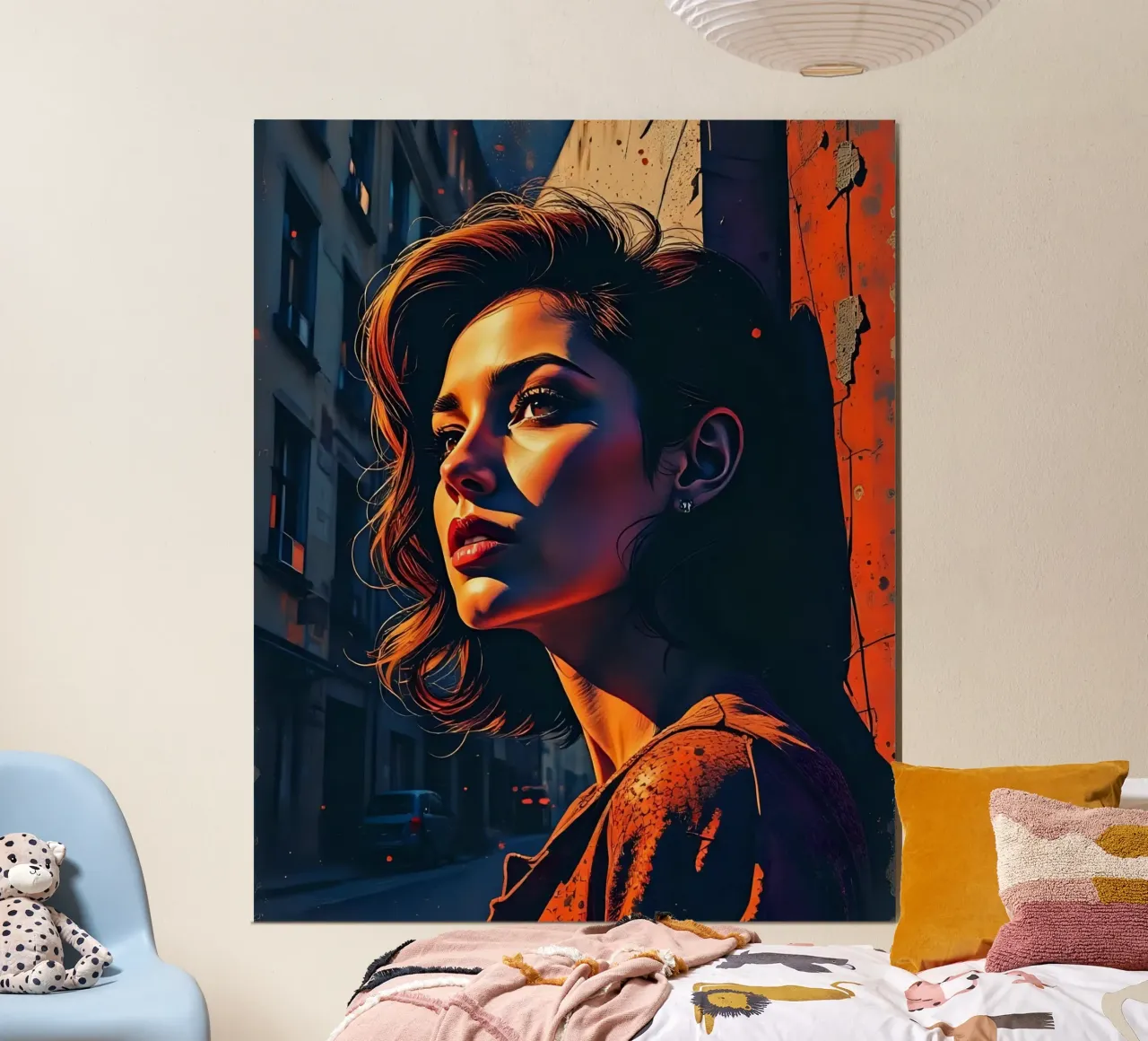 Stile_D_2 poster con telaio in legno da AI-Portraits by LK