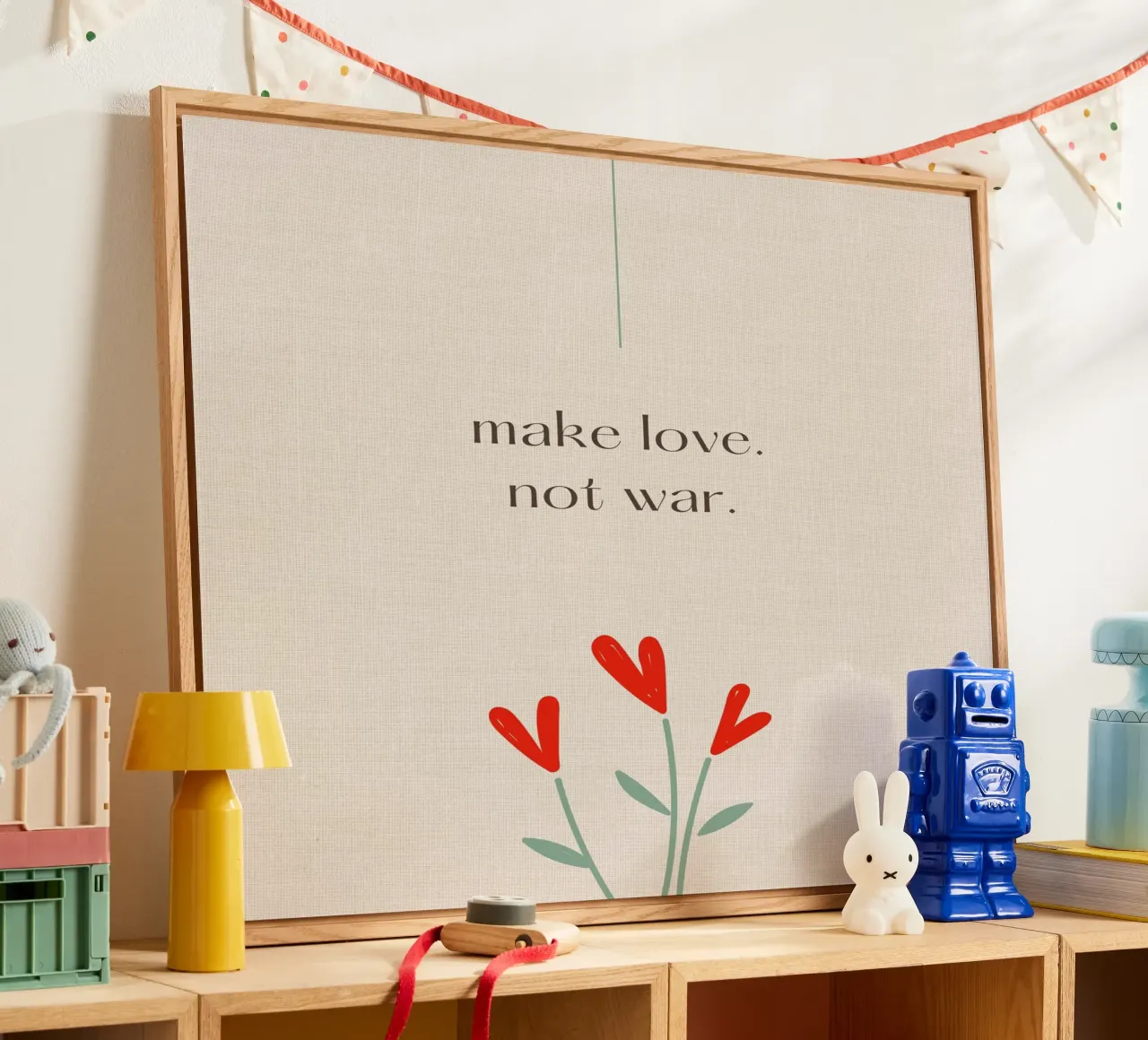 make love not war plexiglass da Ambition Wall