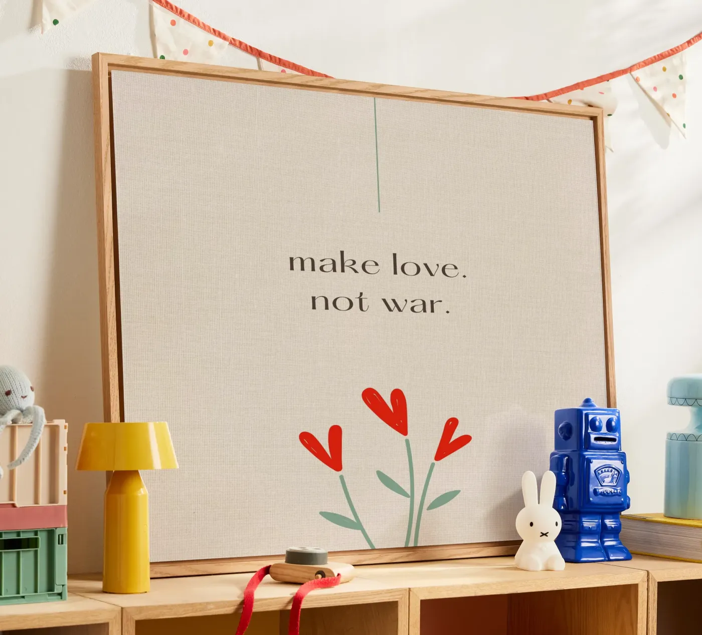 make love not war plexiglass da pixelflow