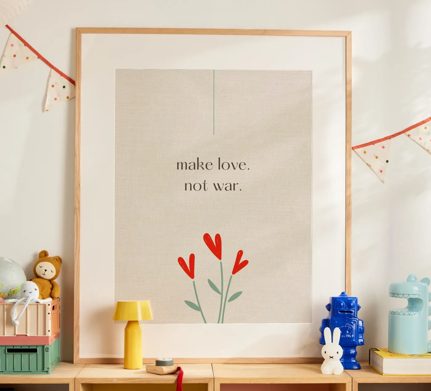 make love not war poster da pixelflow