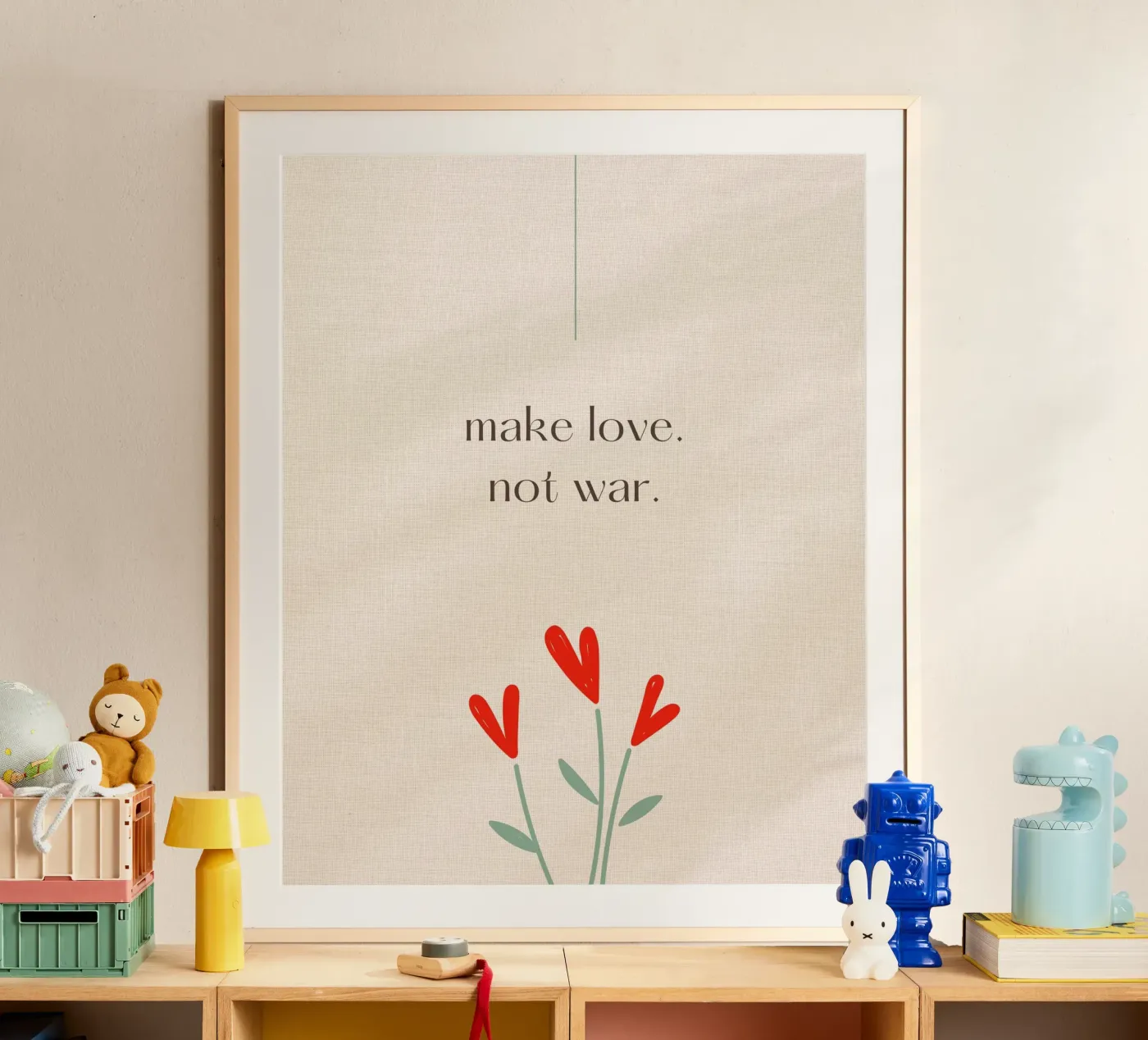 make love not war poster da pixelflow