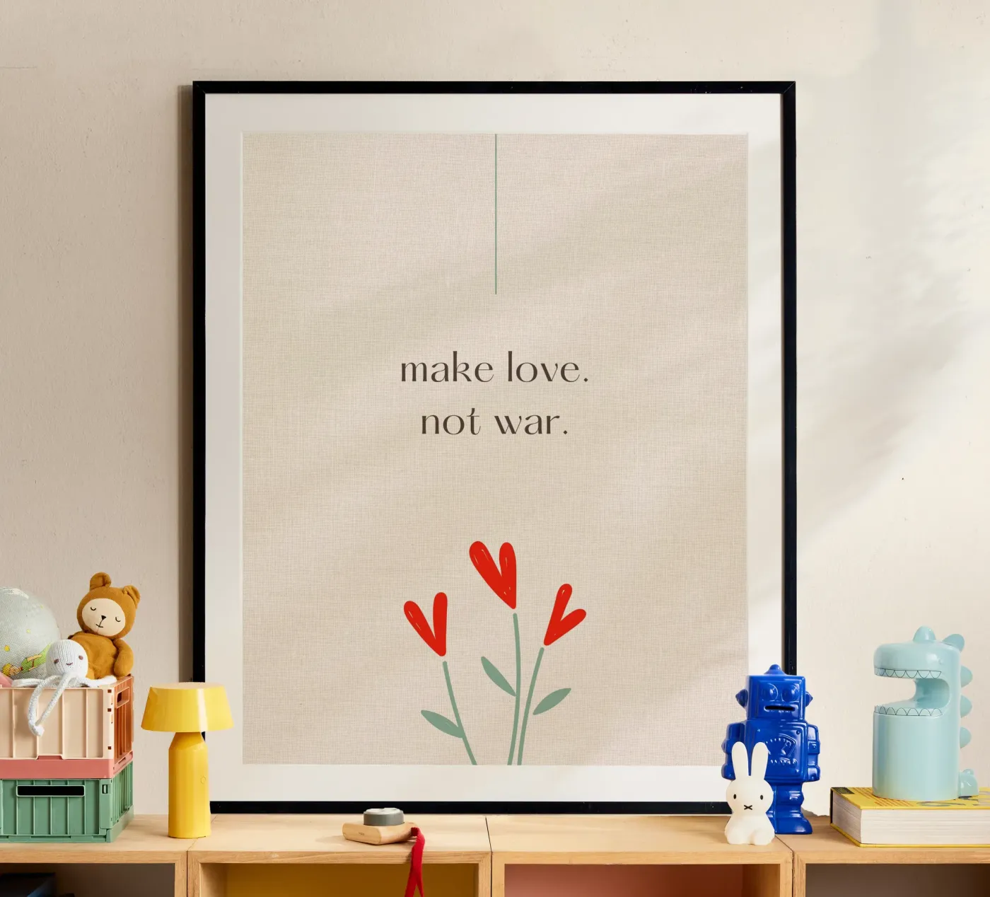 make love not war poster da pixelflow