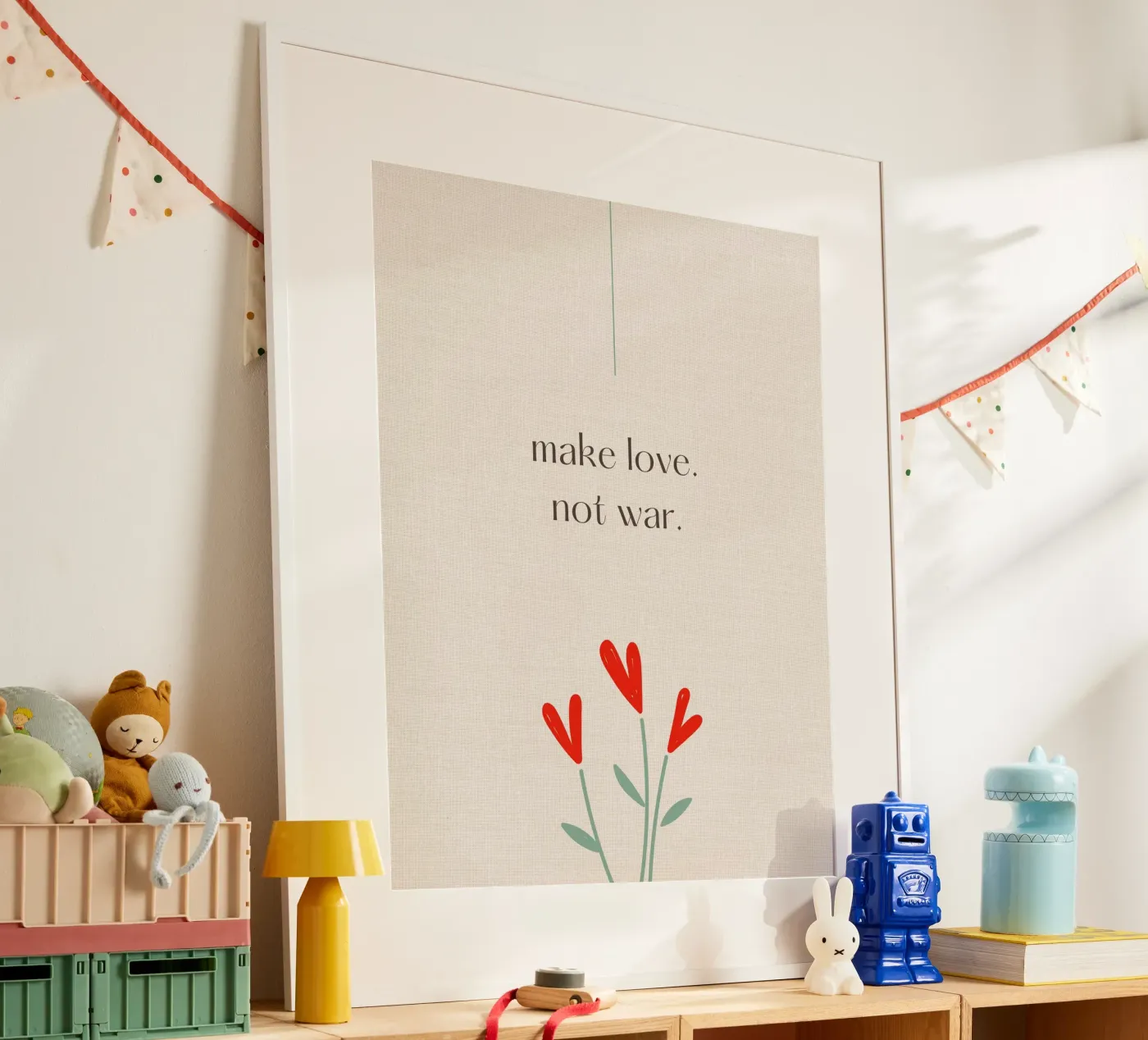make love not war poster da pixelflow