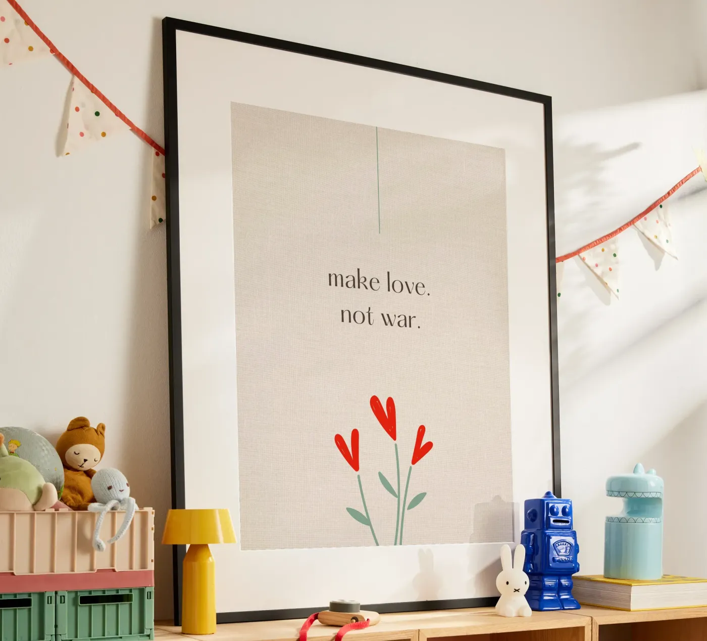 make love not war poster da pixelflow