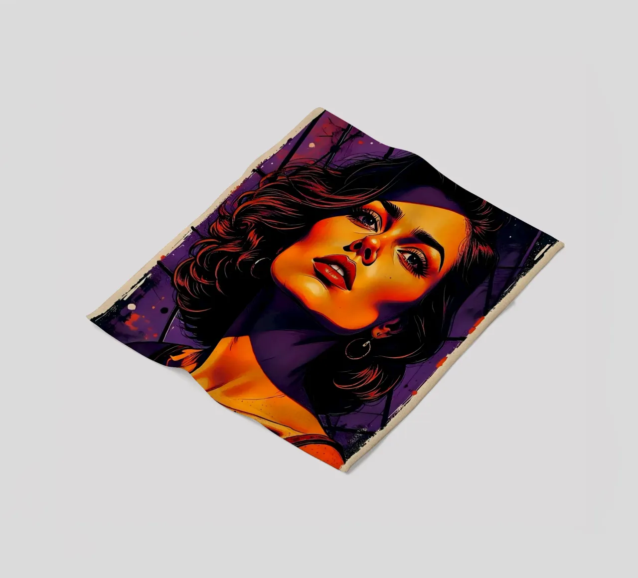 Stile_D_3 coperta in pile da AI-Portraits by LK