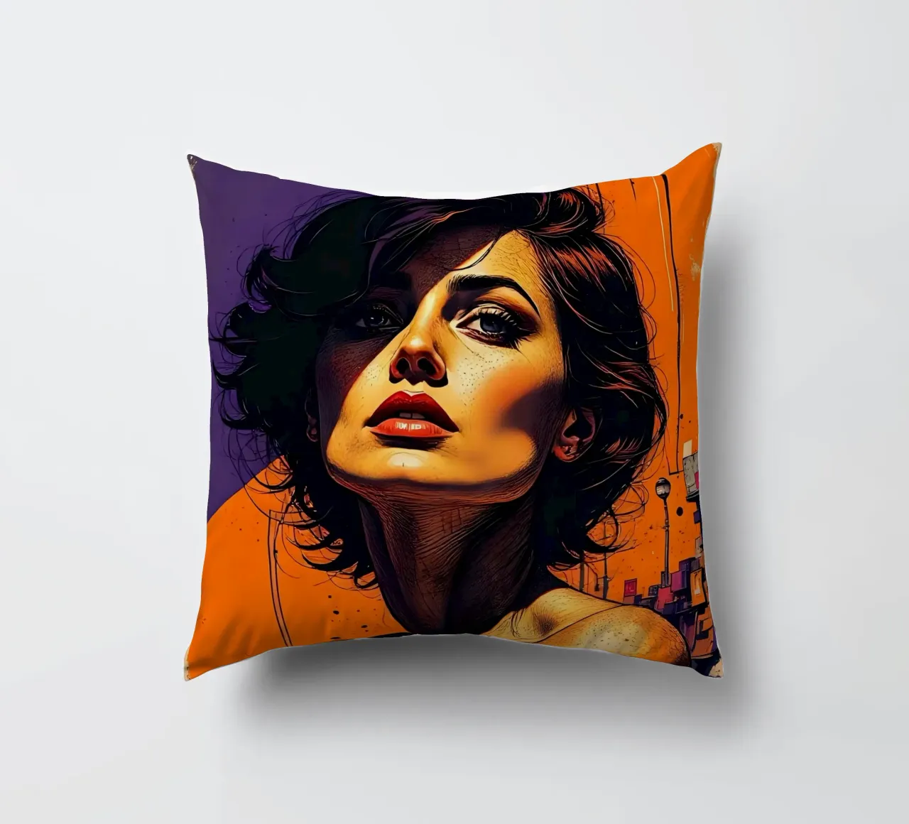 Stile_D_4 cuscino da AI-Portraits by LK