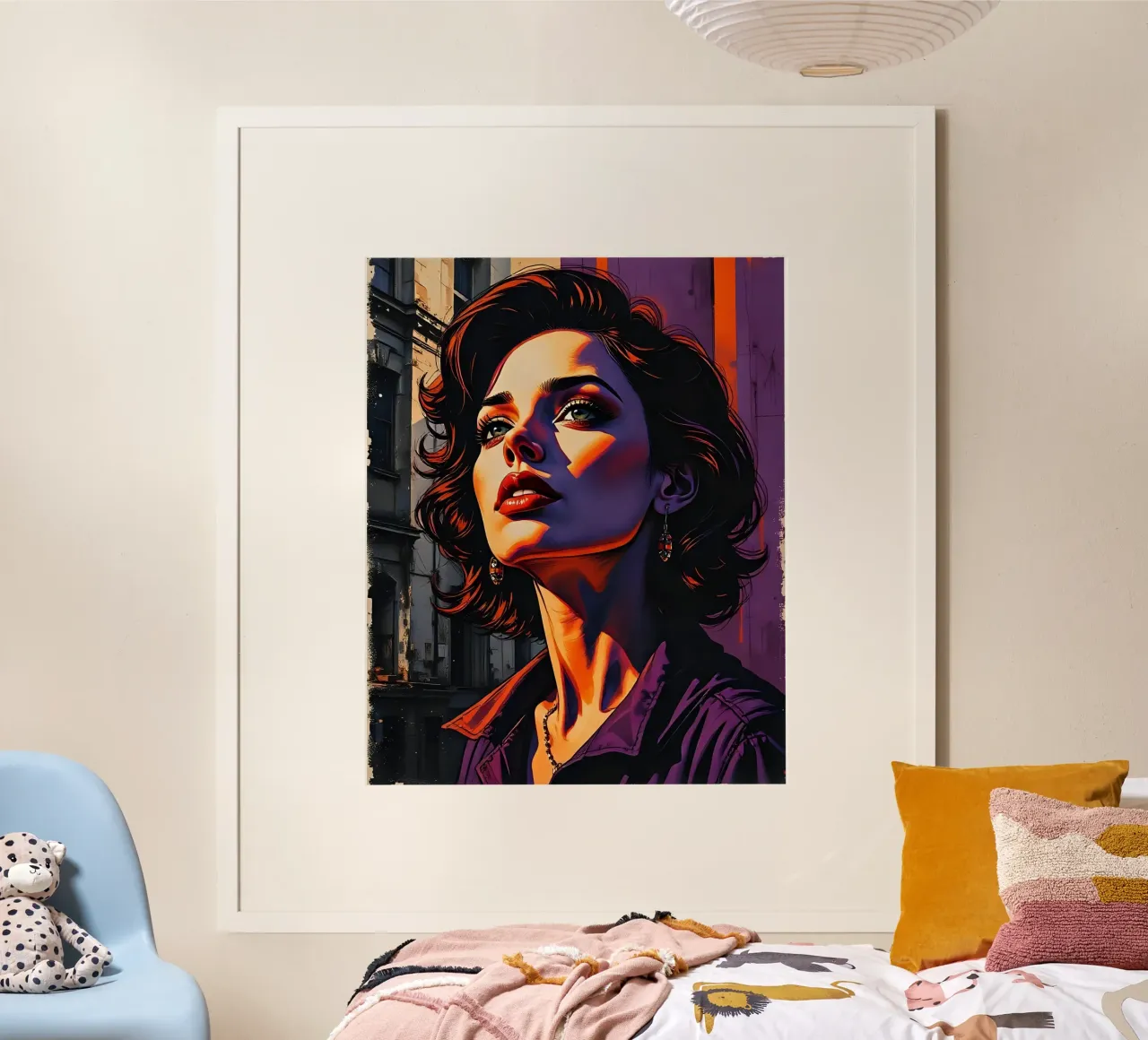 Stile_D_5 poster con telaio in alluminio da AI-Portraits by LK