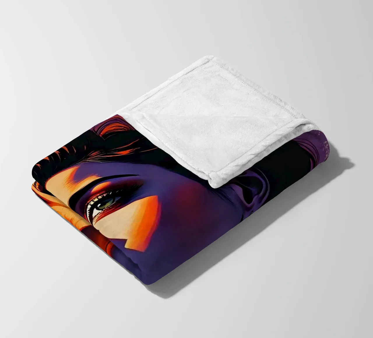 Stile_D_5 coperta in pile da AI-Portraits by LK