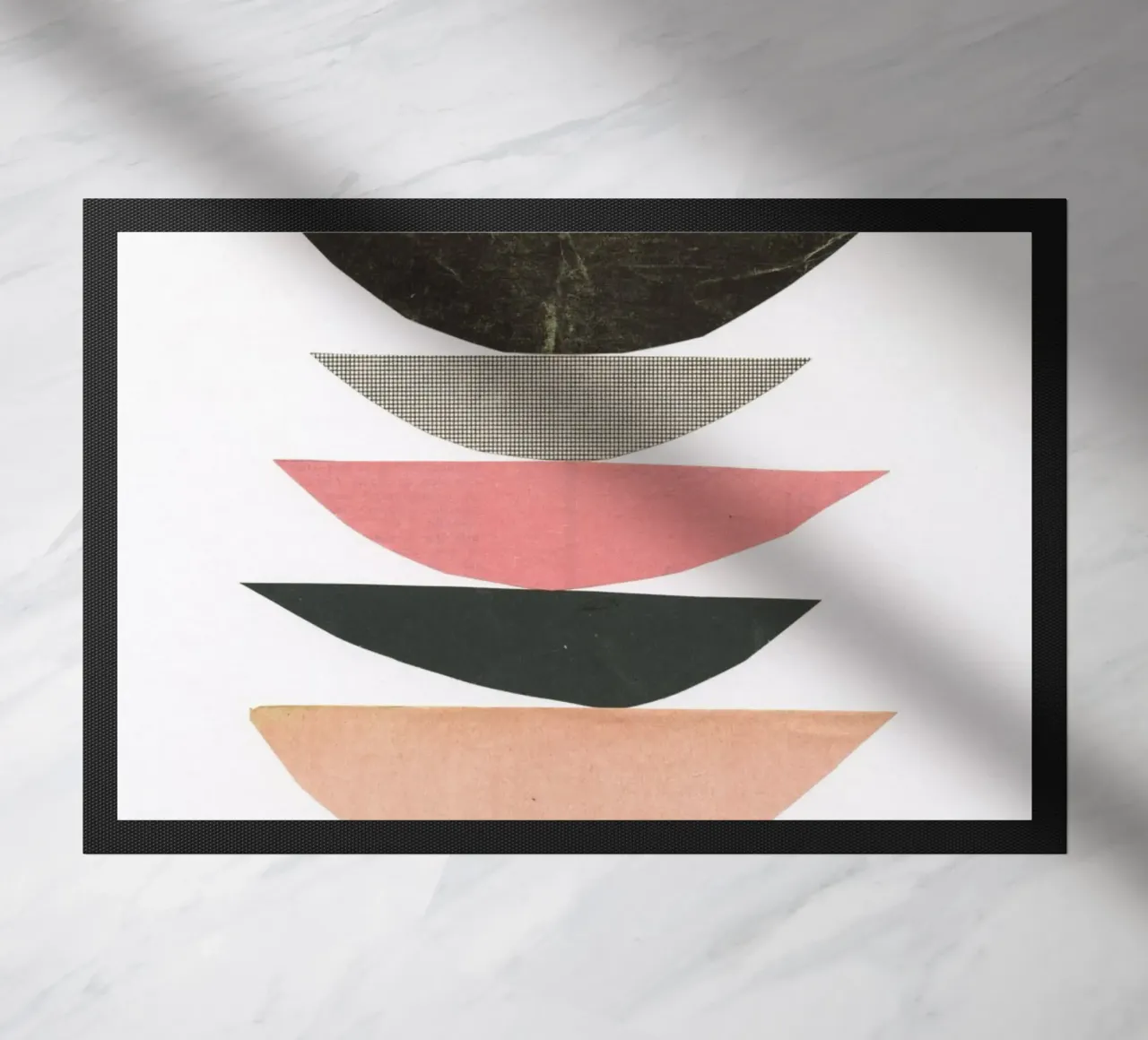 Abstract 032 doormat by Cassia Beck Collage