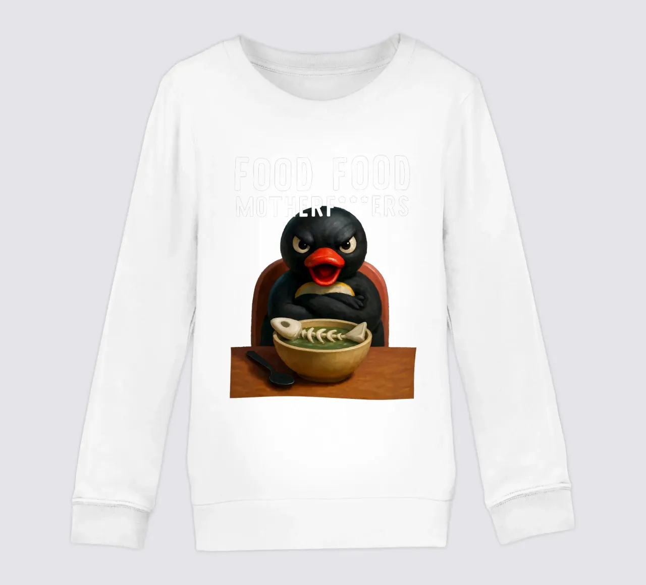 Noot Noot Pingu Food Art felpa bambino da Lootprint