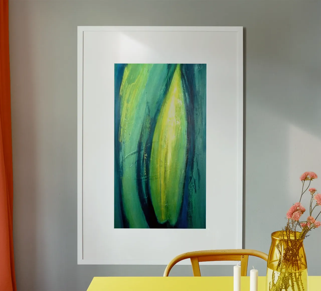 Herzblatt poster con telaio in alluminio da Anita Gewald