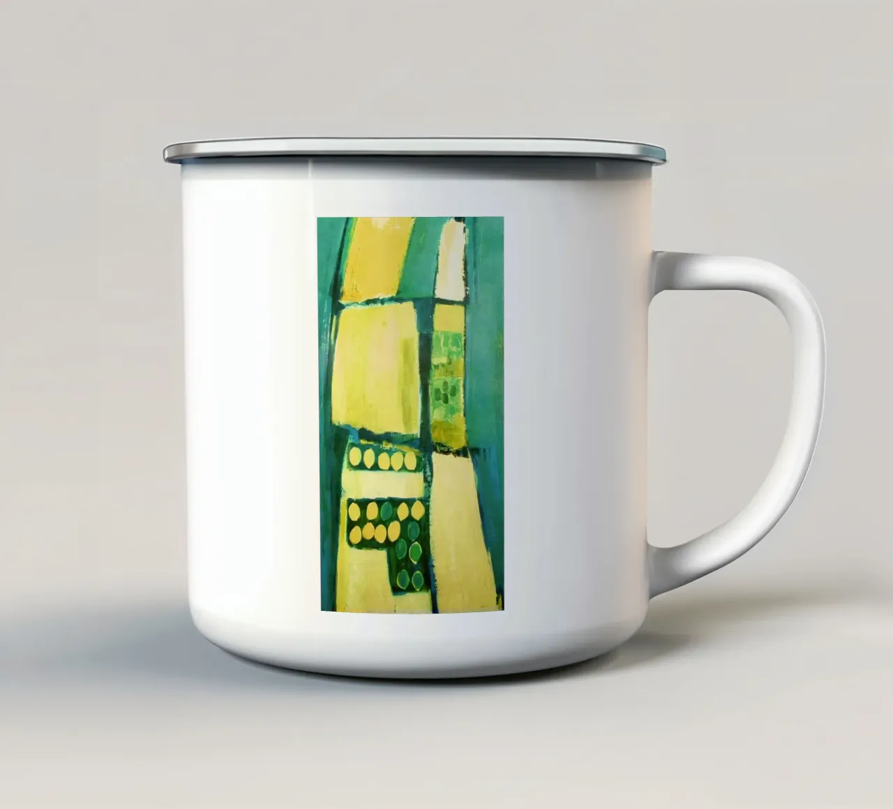 Ginsterfeld tazza in smalto da Anita Gewald