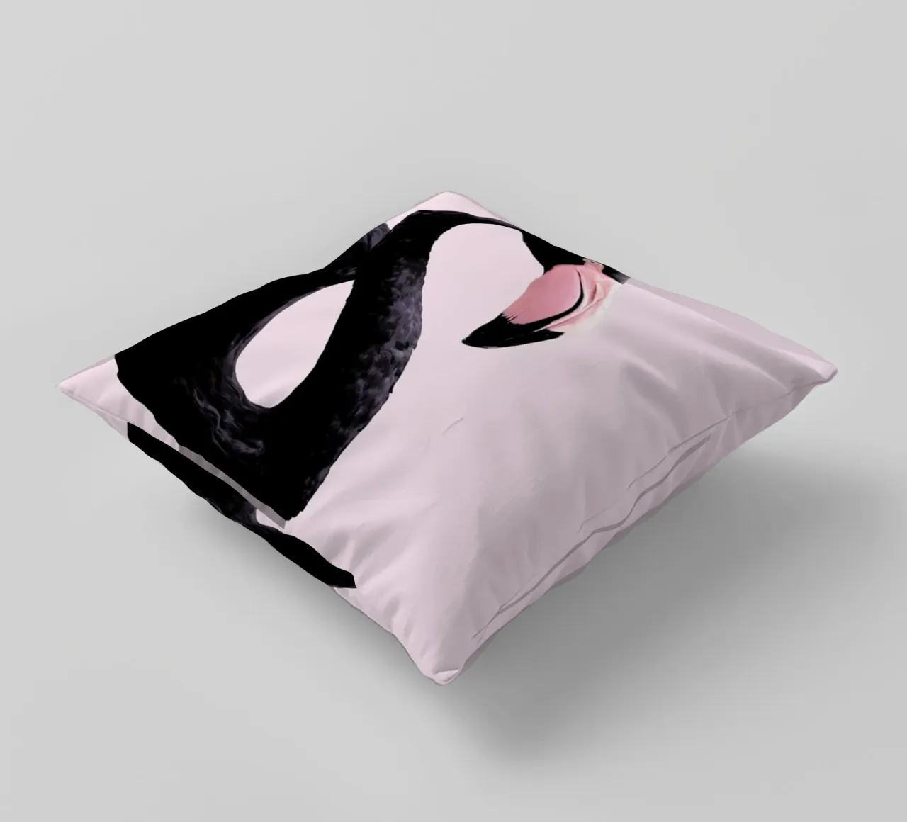 Black Flamingo decorative cushion by Paul Fuentes Design