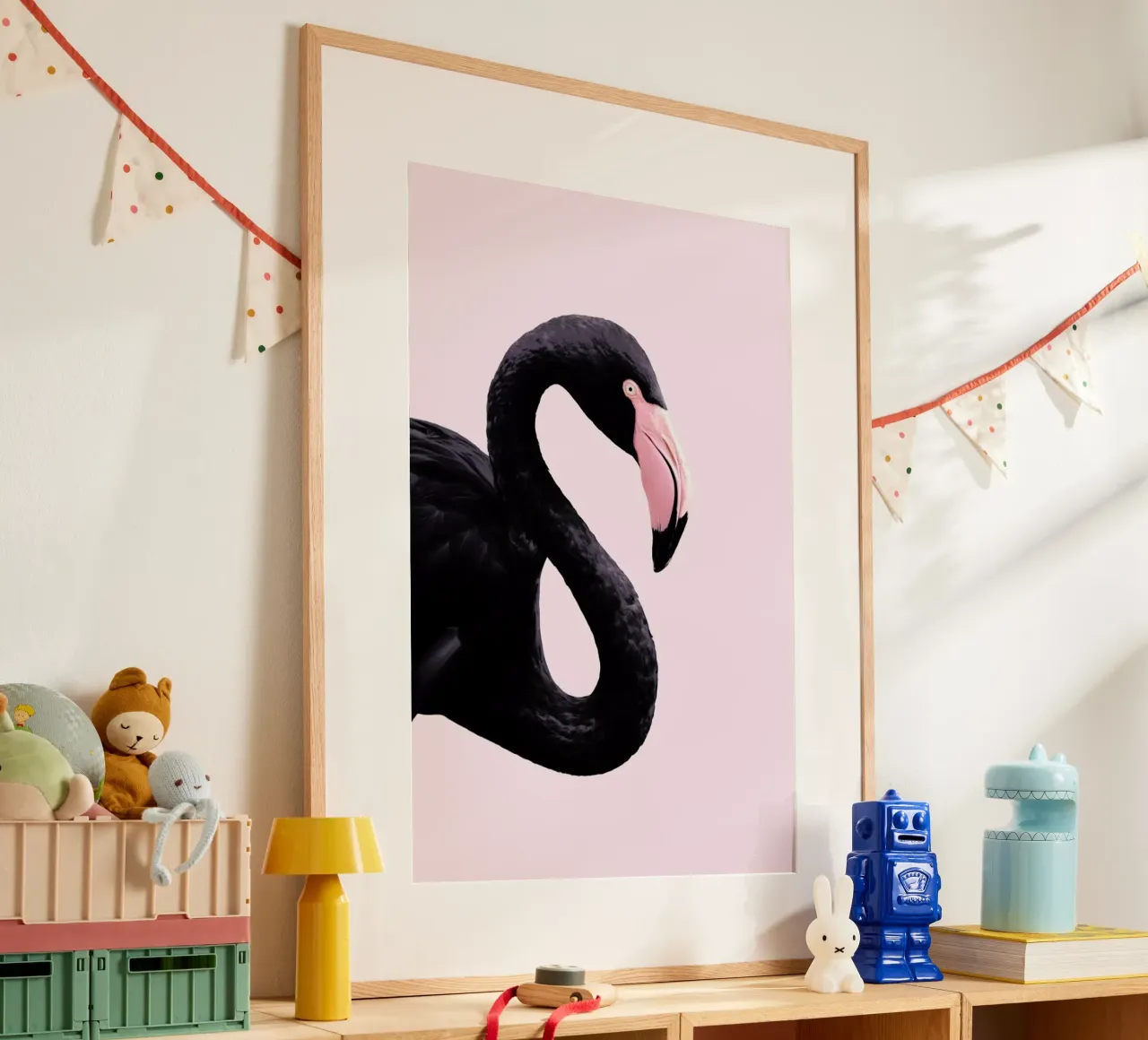 Black Flamingo hahnemühle by Paul Fuentes Design