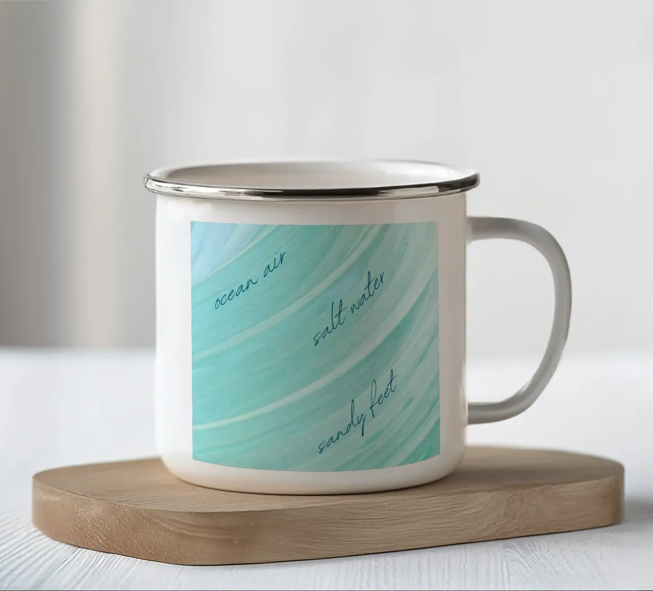 Beach Days tazza in smalto da Dreamer10