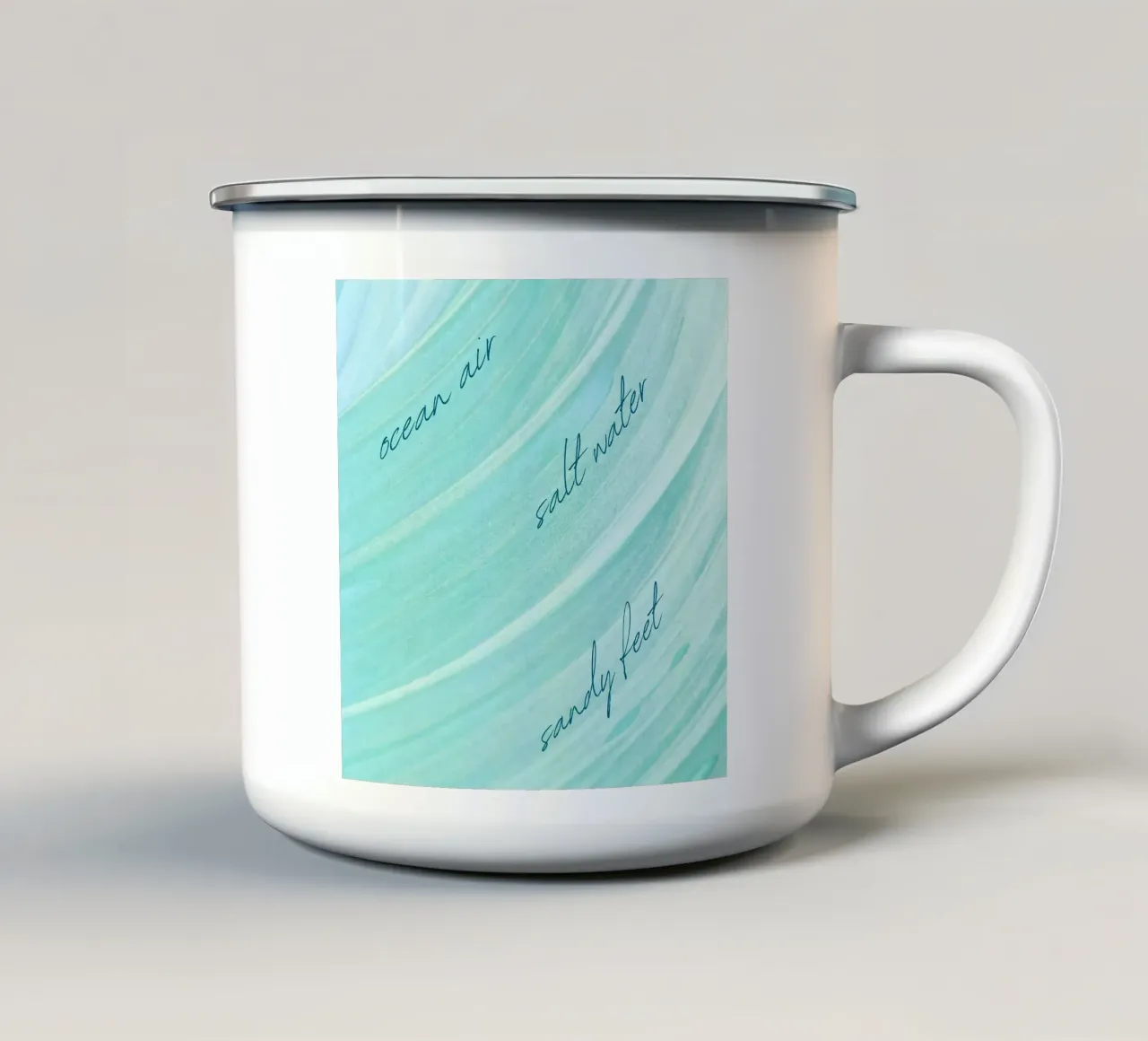 Beach Days tazza in smalto da Dreamer10