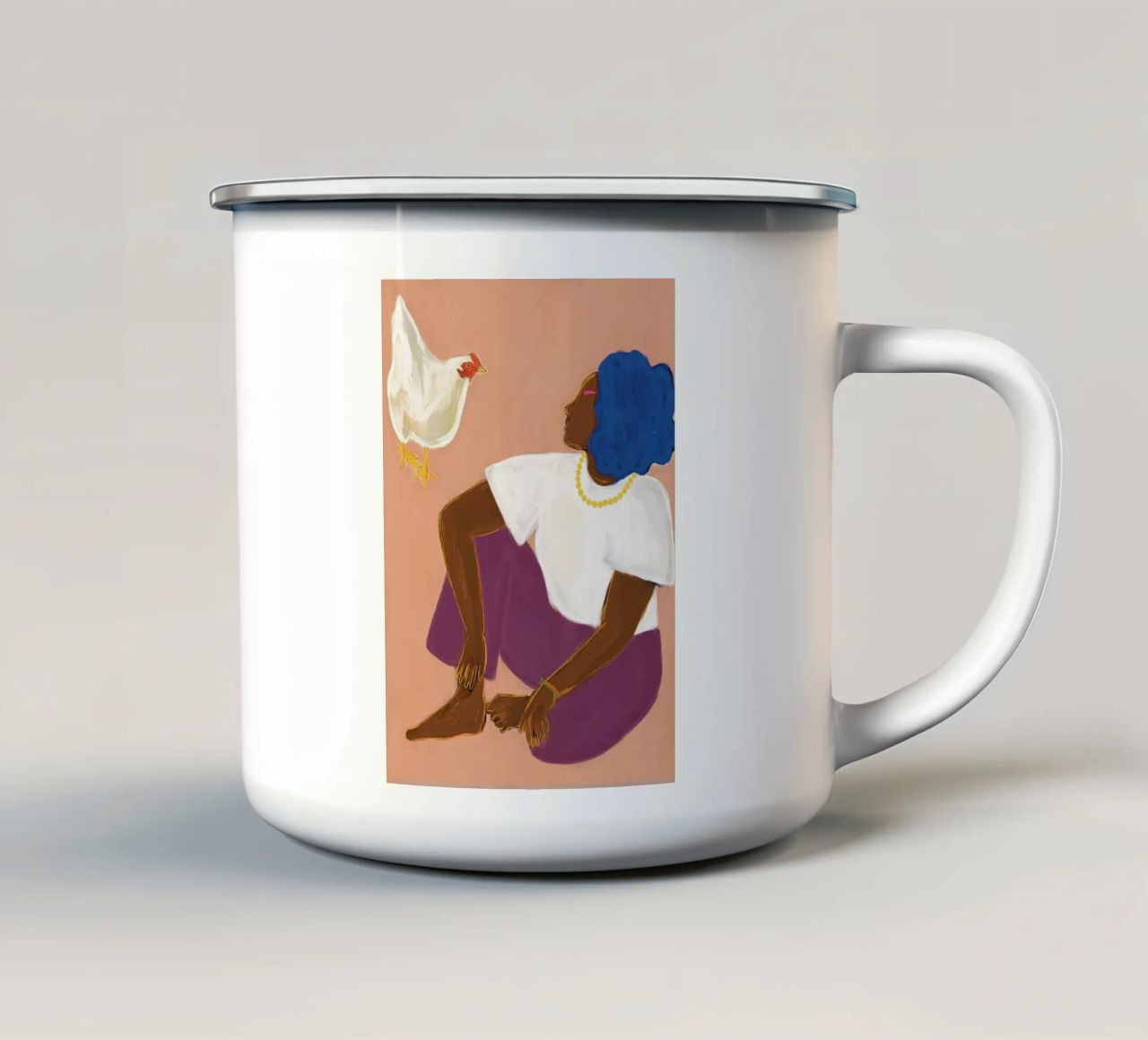 Ti vedo tazza in smalto da tainah negreiros