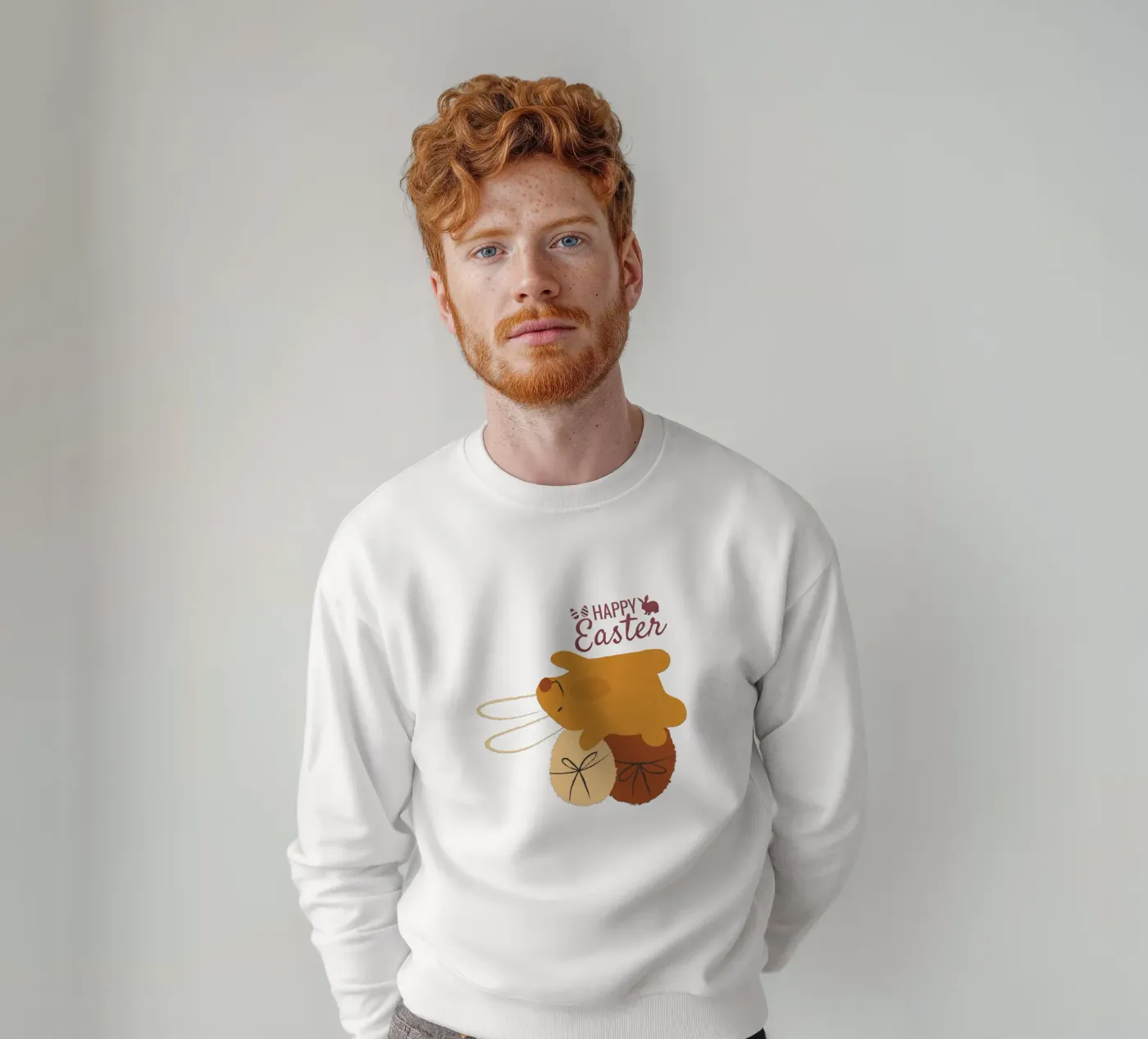 HAPPY Easter sweatshirt van ArtDesign by KBK