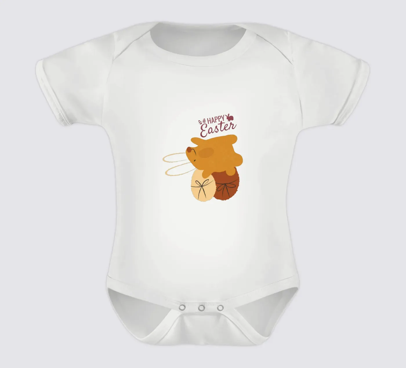 HAPPY Easter body neonato maniche corte da ArtDesign by KBK