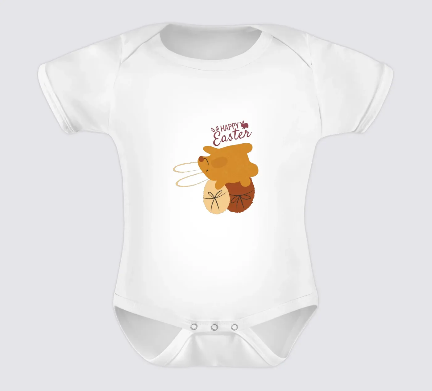 HAPPY Easter body neonato maniche corte da ArtDesign by KBK