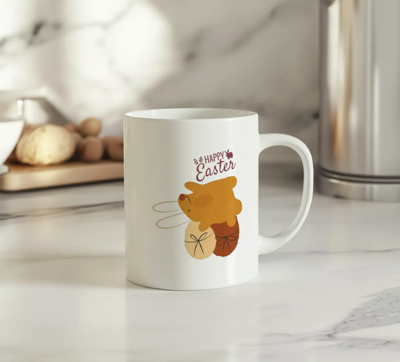 HAPPY Easter ceramic mug by ArtDesign by KBK