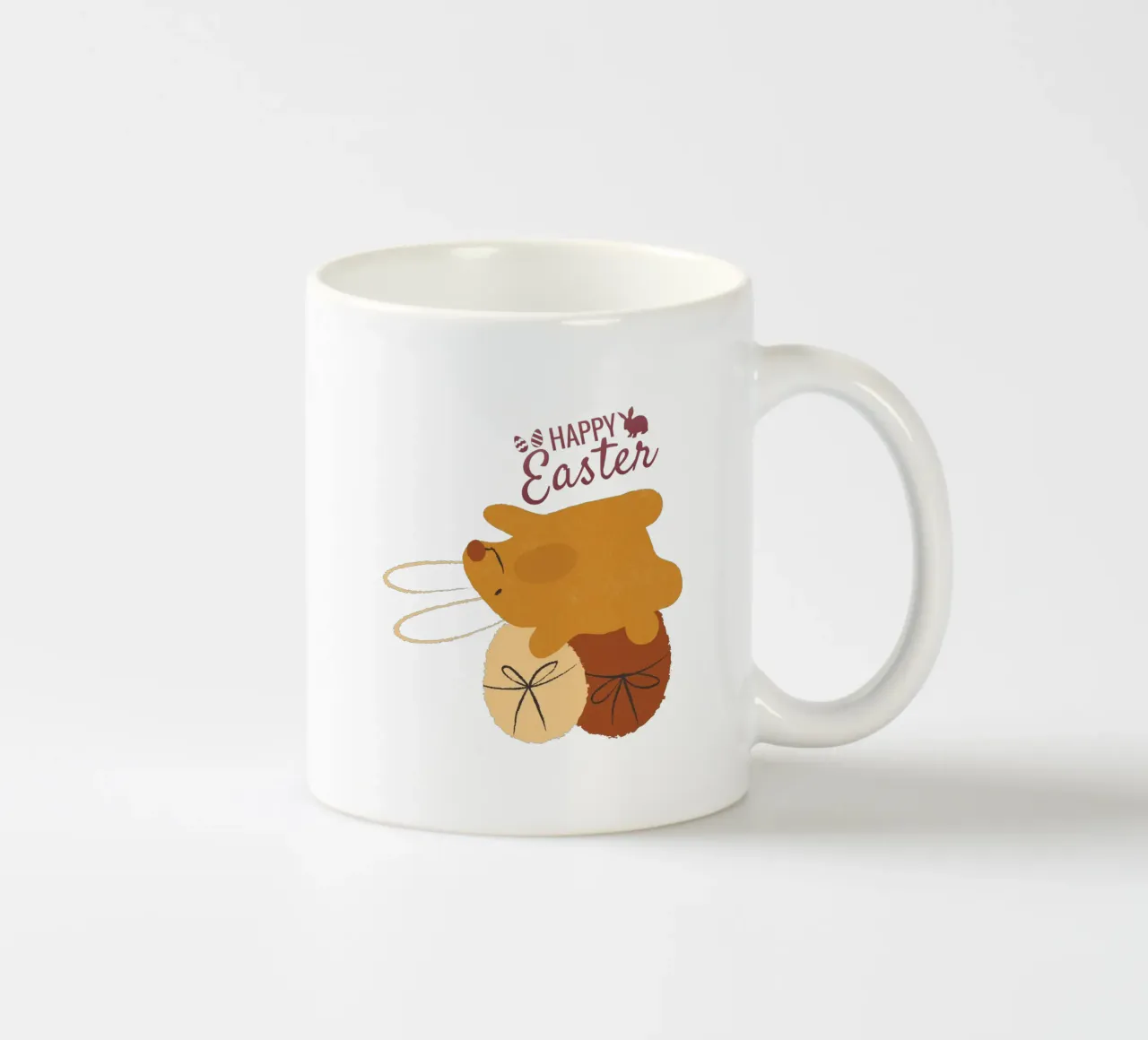 HAPPY Easter tazza in ceramica da ArtDesign by KBK