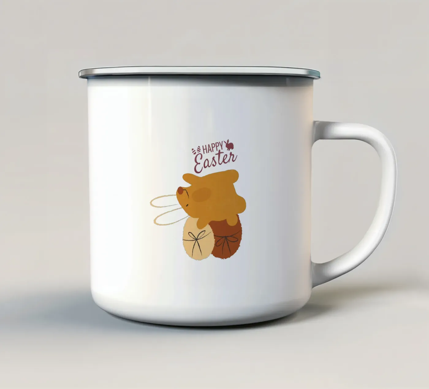 HAPPY Easter enamel mug by ArtDesign by KBK