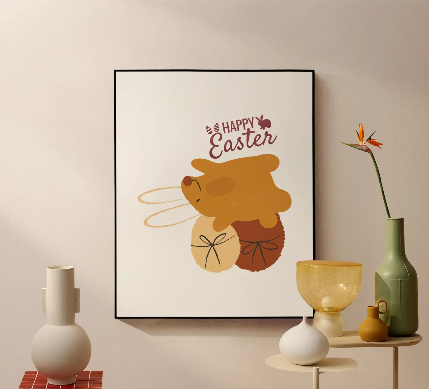 HAPPY Easter acrylic glass by ArtDesign by KBK