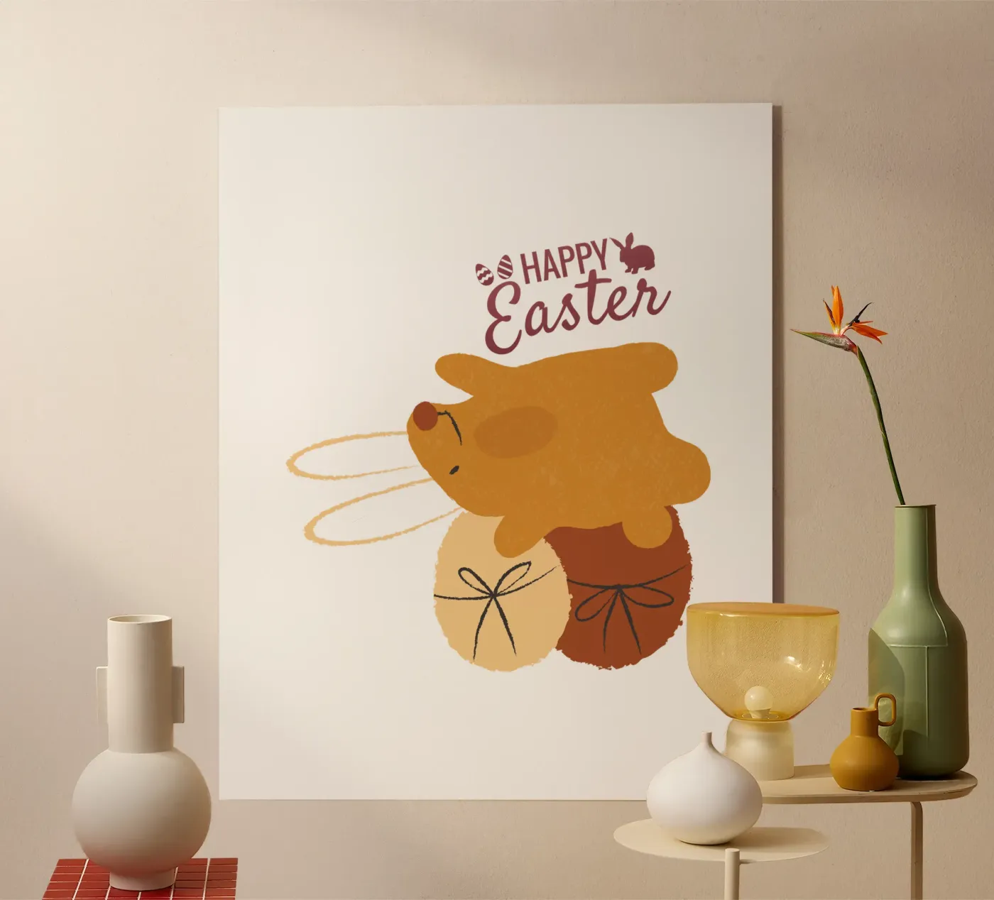 HAPPY Easter acrylic glass by ArtDesign by KBK