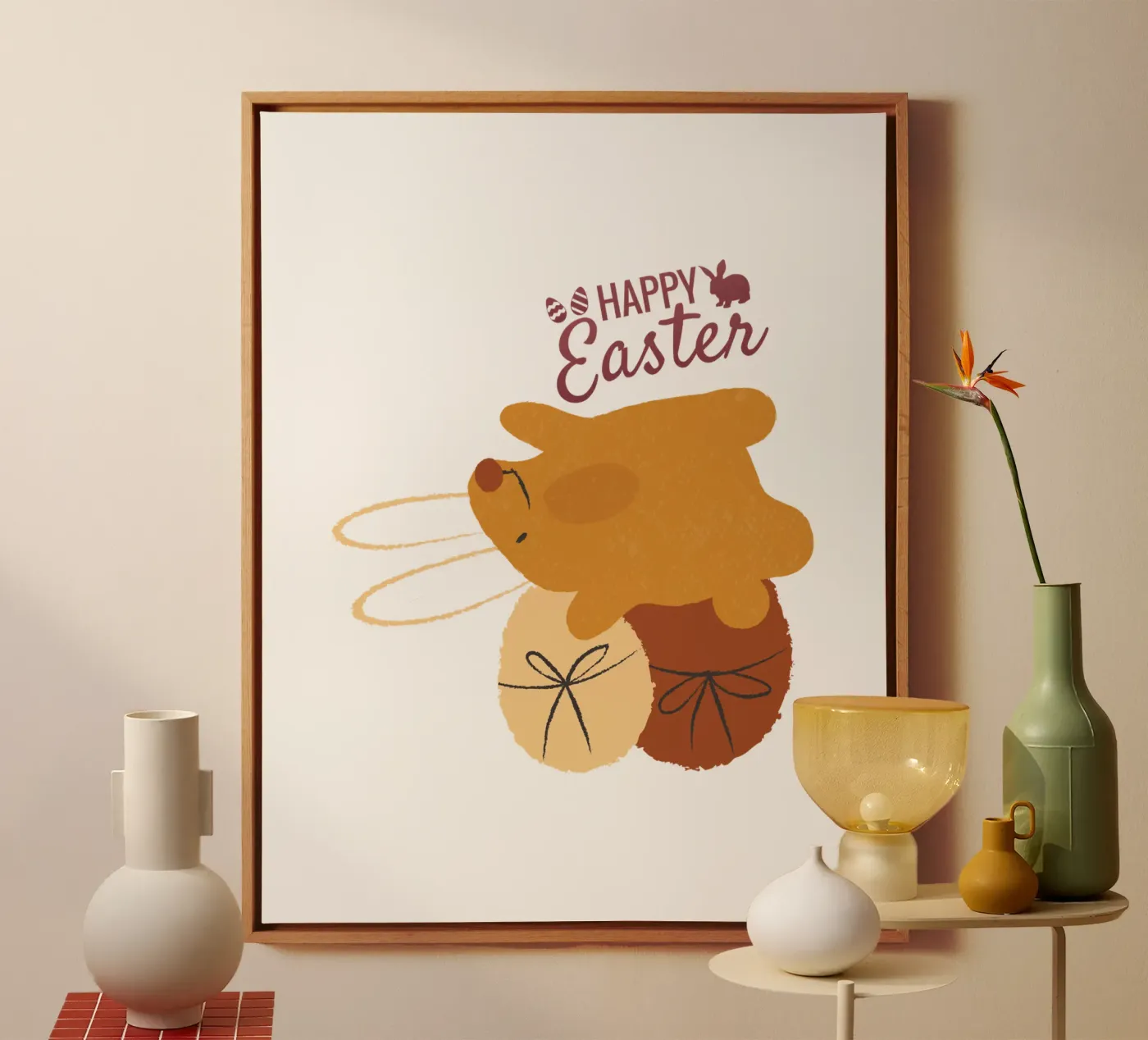 HAPPY Easter Leinwand von ArtDesign by KBK