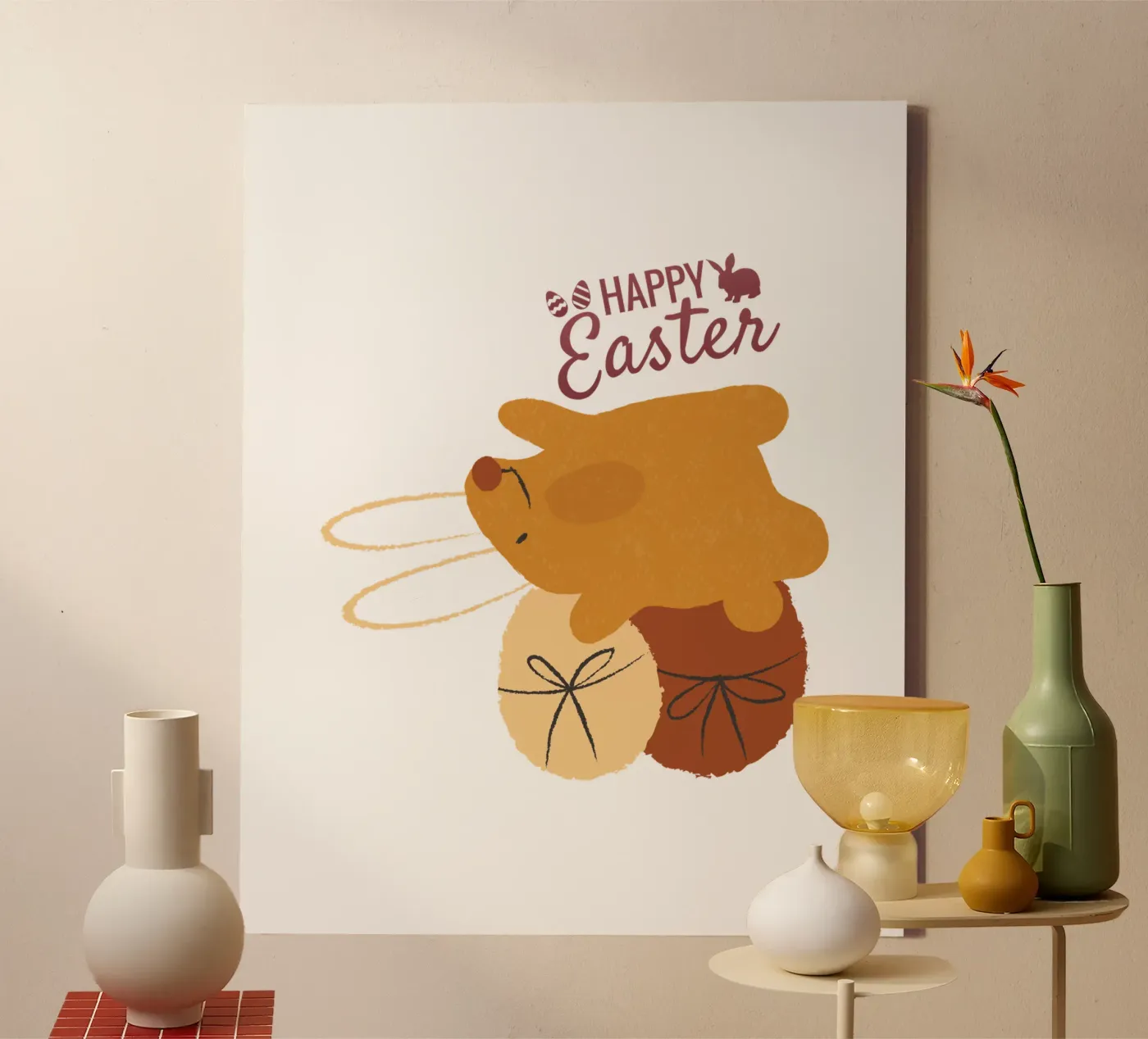 HAPPY Easter Leinwand von ArtDesign by KBK
