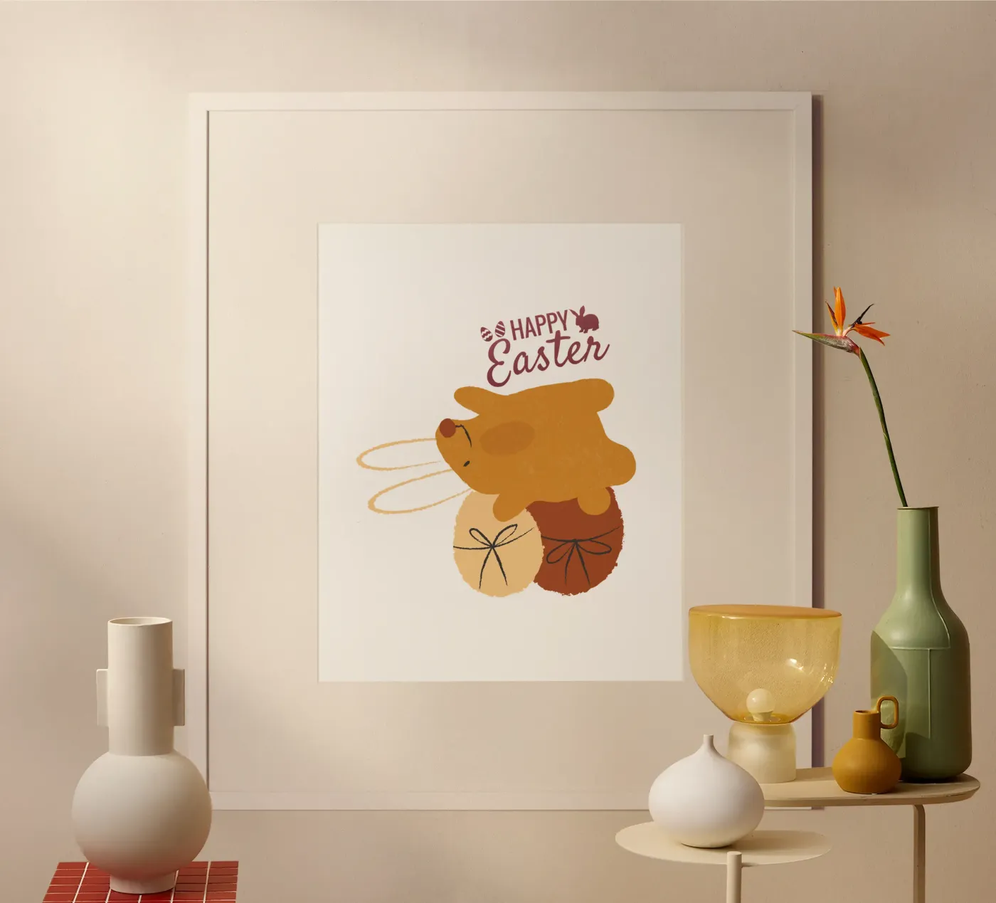 HAPPY Easter poster van ArtDesign by KBK