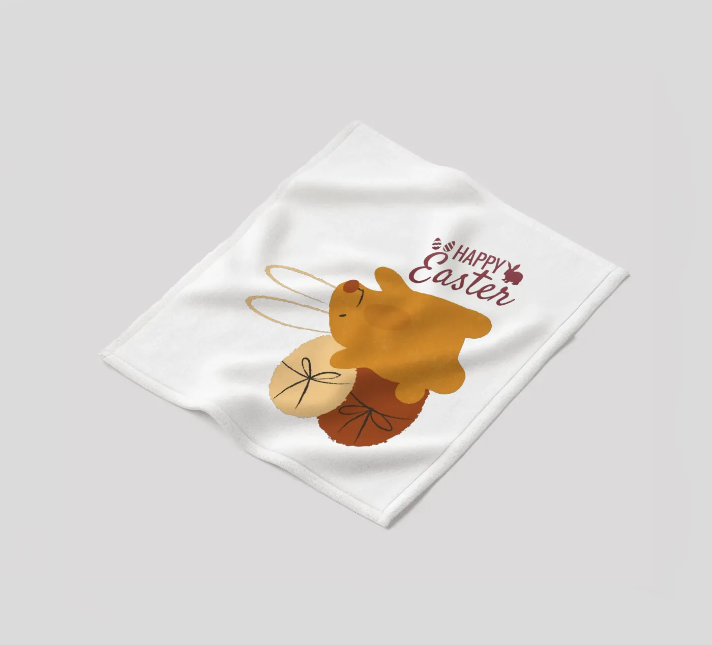 HAPPY Easter Fleecedecke von ArtDesign by KBK