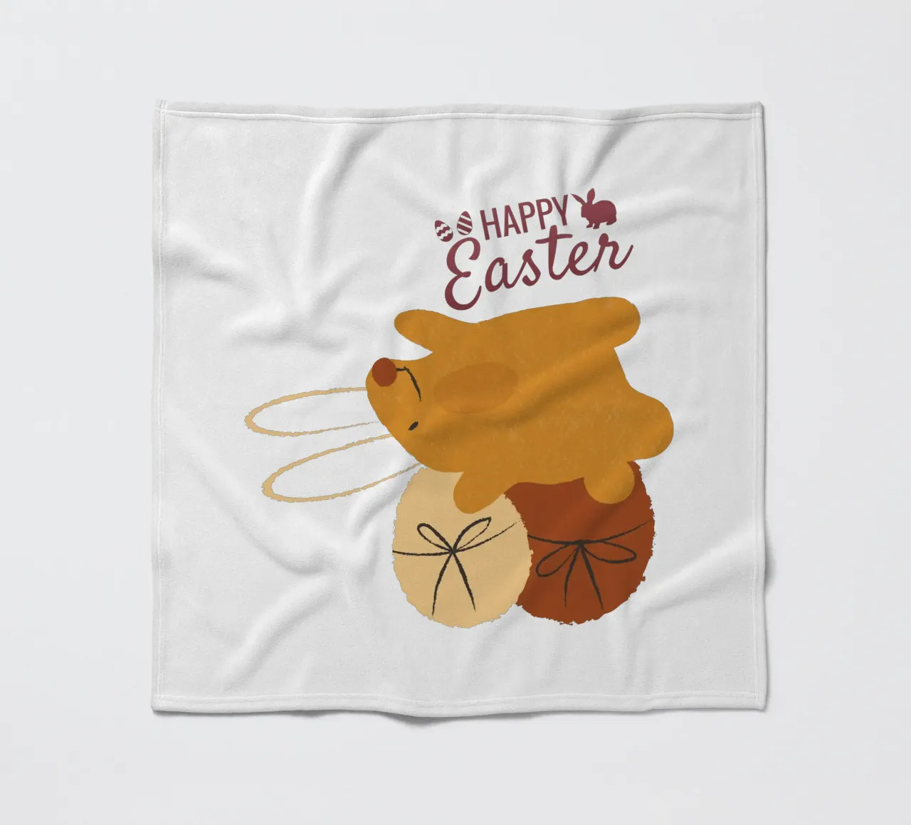 HAPPY Easter Fleecedecke von ArtDesign by KBK