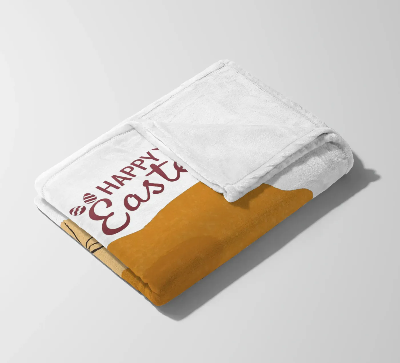 HAPPY Easter fleecedeken van ArtDesign by KBK