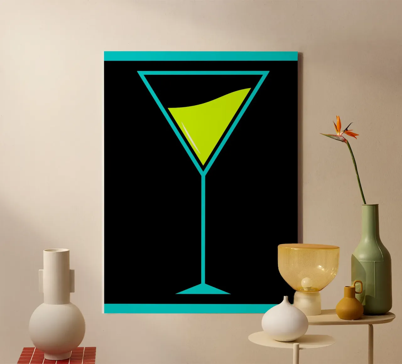 Martini Time tela con Cornice a cassetta da Dreamer10