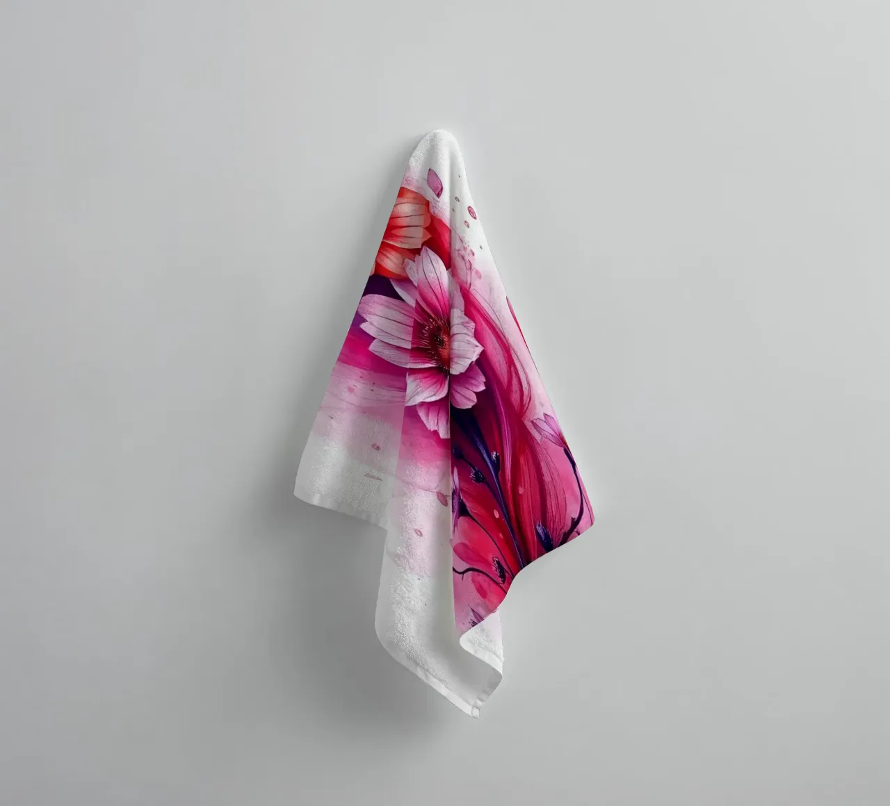 Fiori_Decor_2 asciugamano da bagno da Pink- und LoveArt by LK