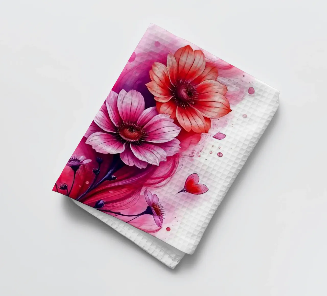 Fiori_Decor_2 canovaccio da cucina da Pink- und LoveArt by LK