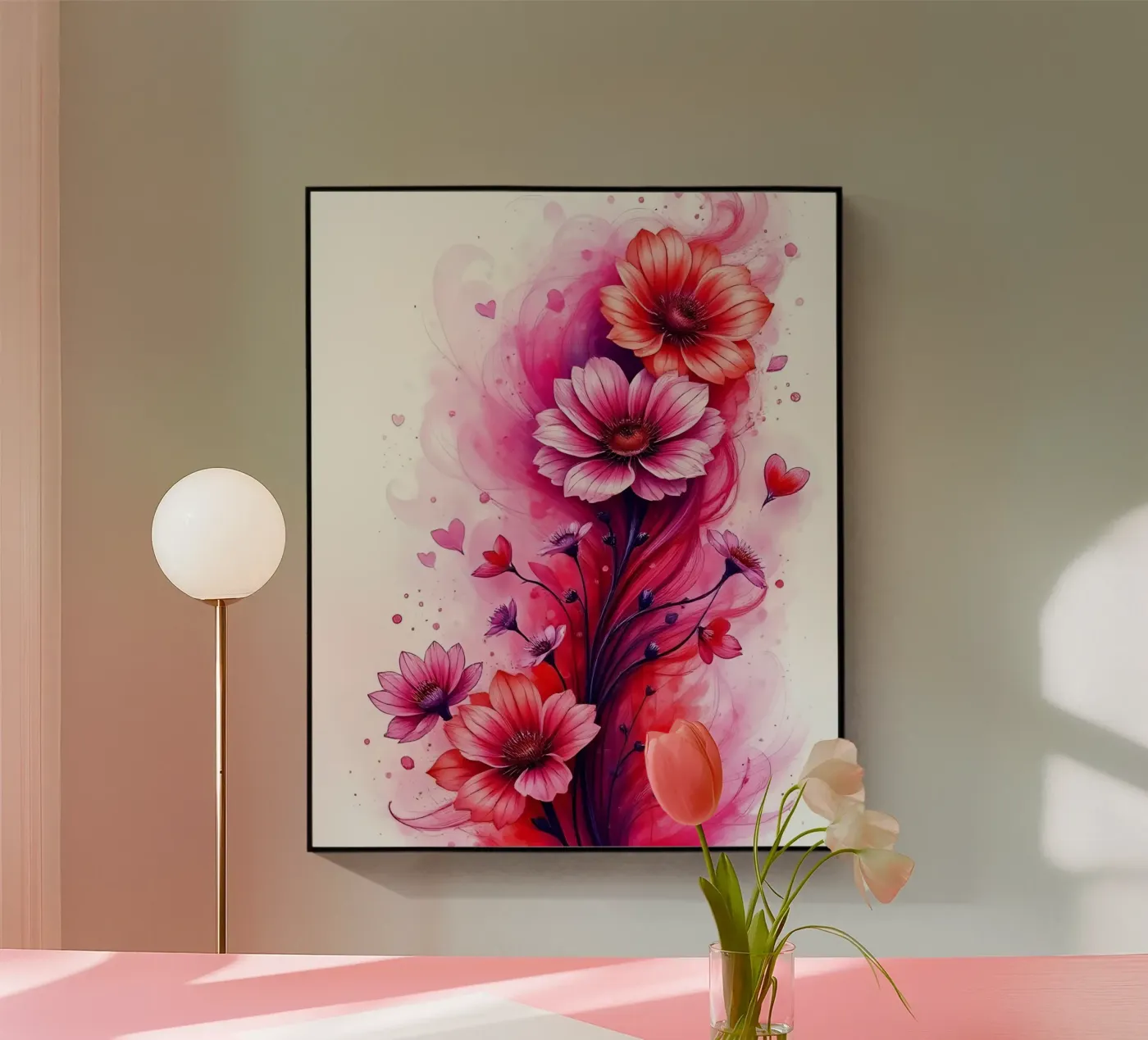 Flowers_Decor_2 plexiglas de Pink- und LoveArt by LK