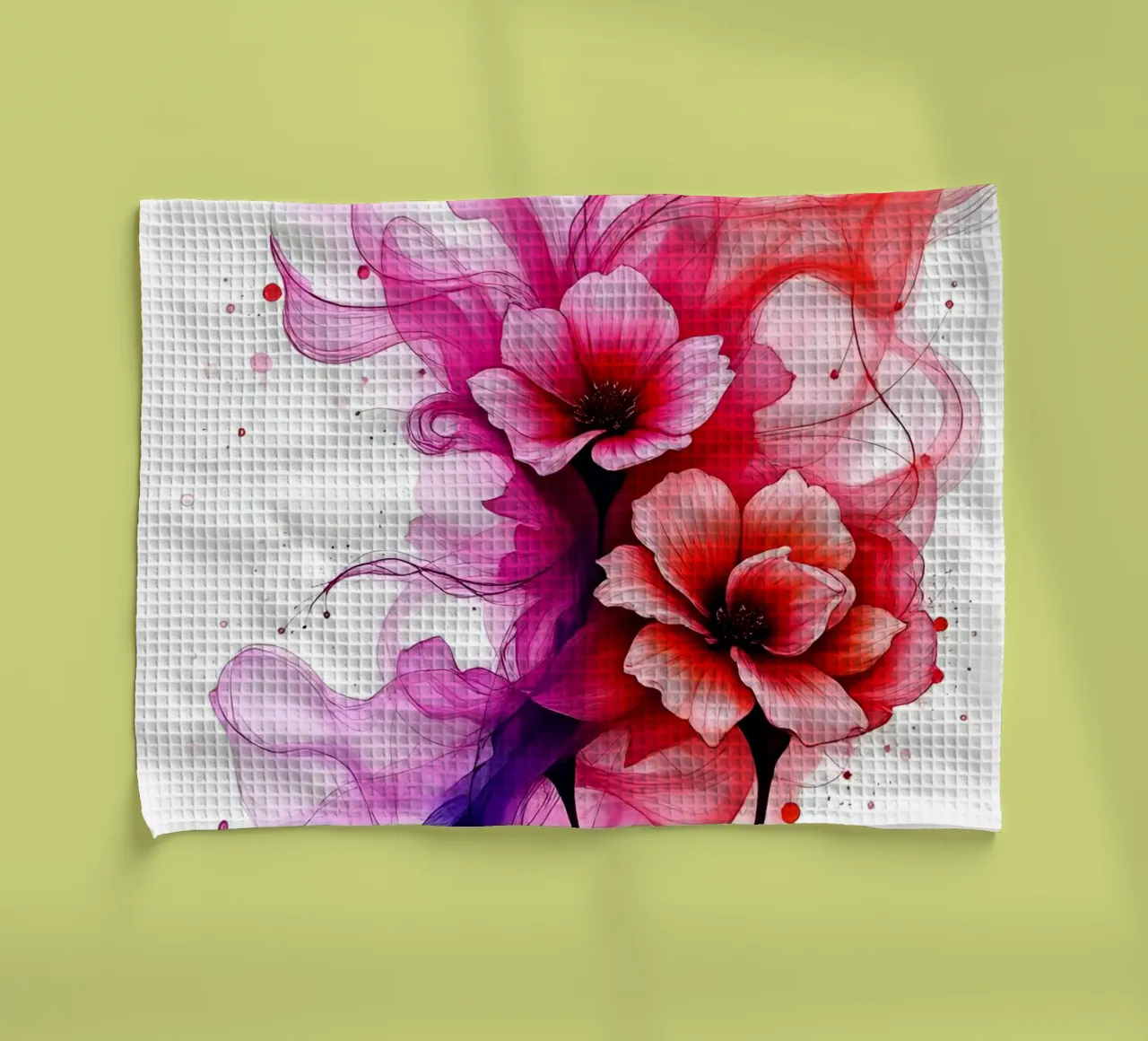 Fiori_Decor_4 canovaccio da cucina da Pink- und LoveArt by LK