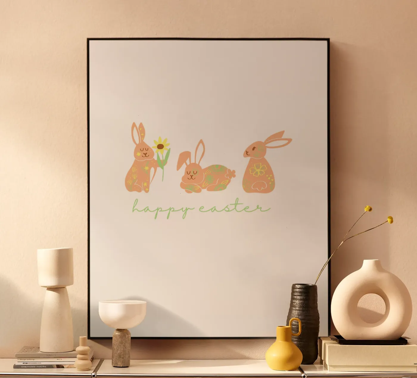 happy easter 3 Häschen plexiglass da ArtDesign by KBK