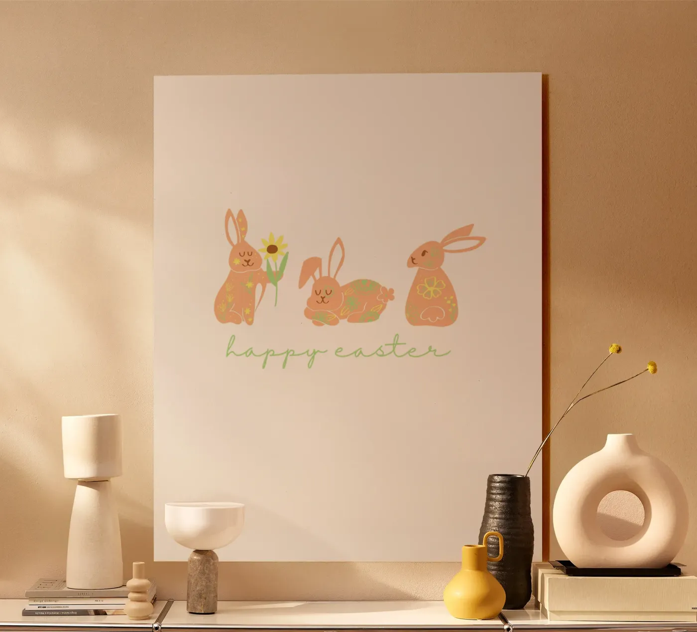 happy easter 3 Häschen plexiglass da ArtDesign by KBK