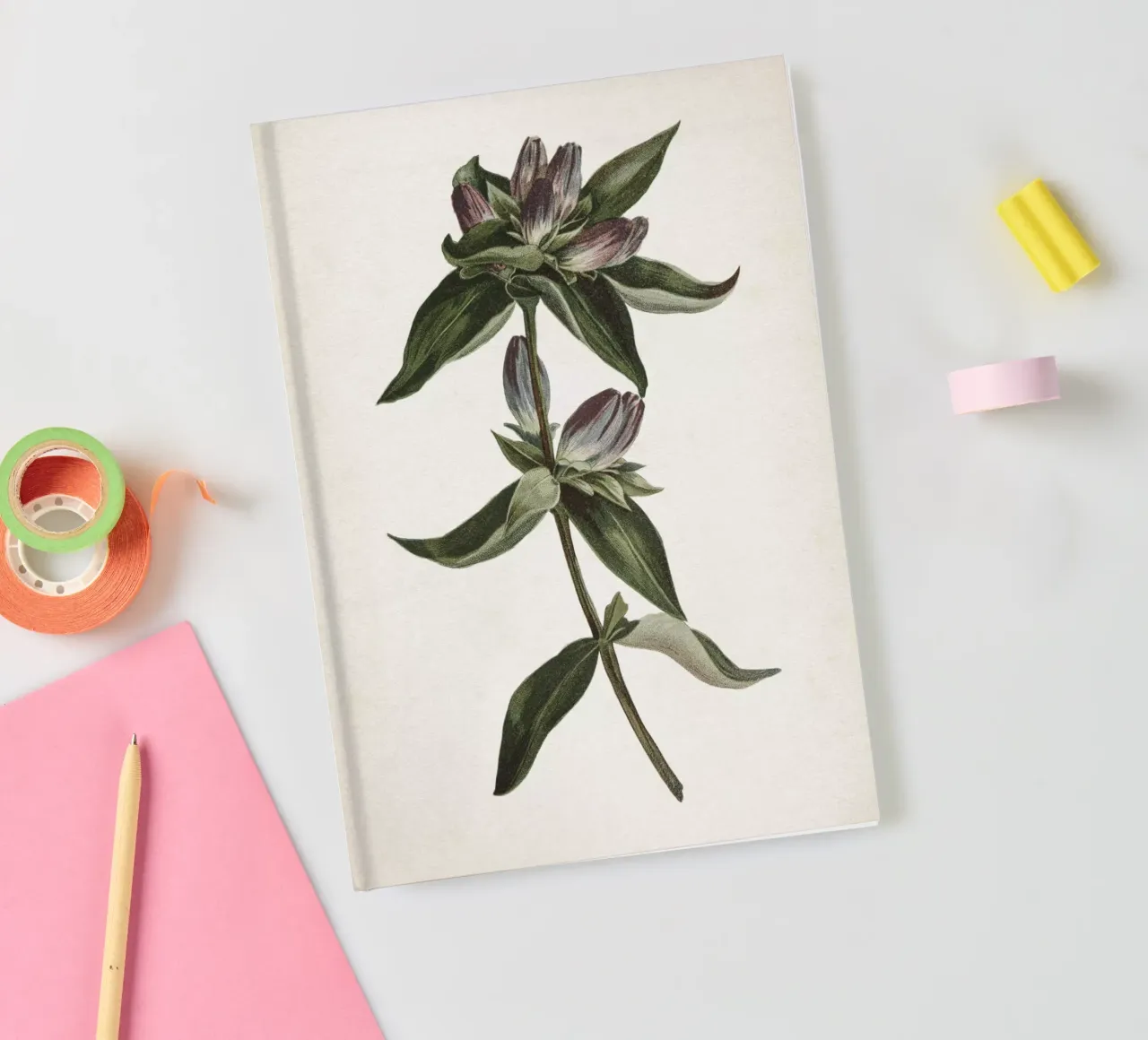 Vintage Curtis 1 Gentian notebook by Vintage Print Collection